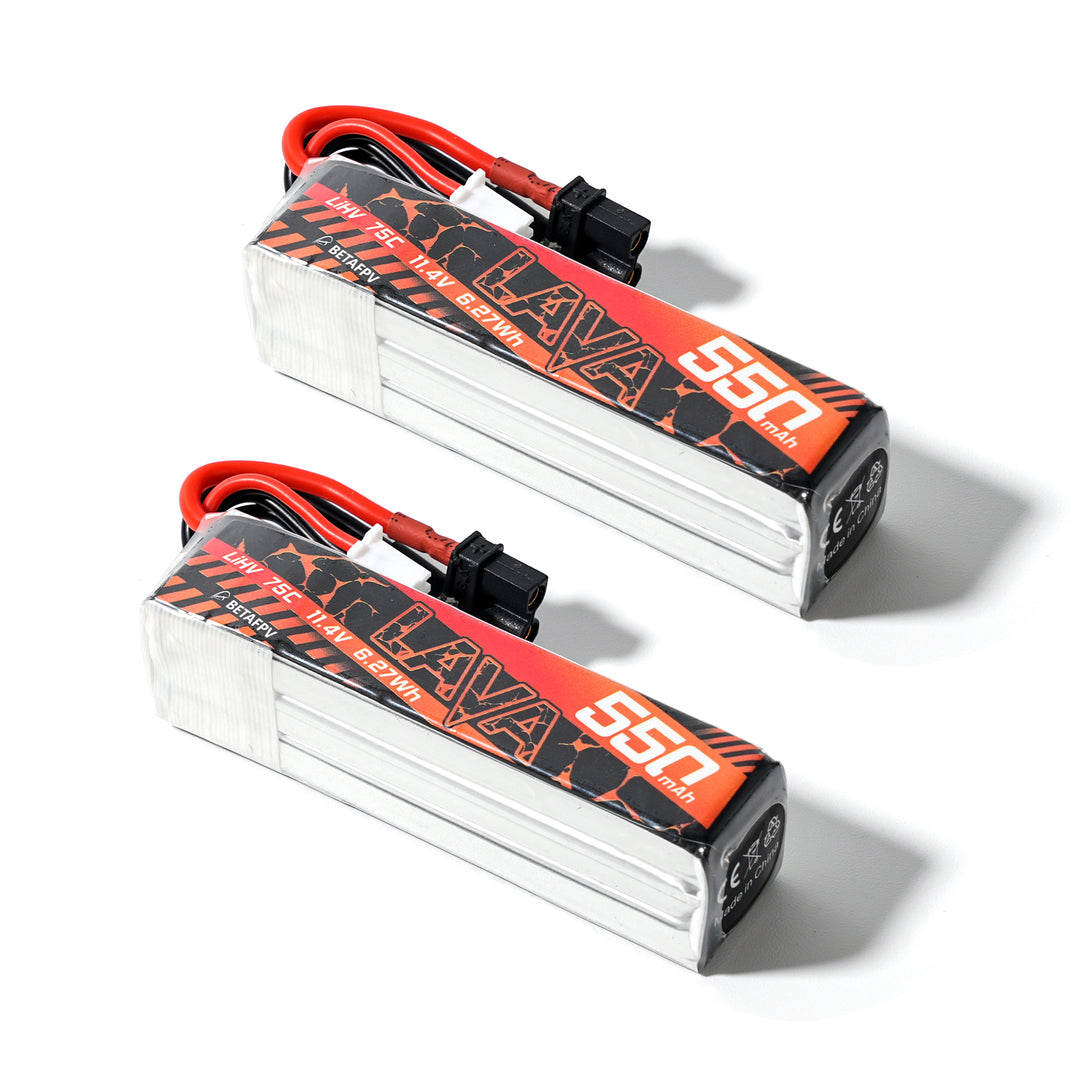 LAVA 2S/3S/4S 550mAh 75C Battery (2PCS) – BETAFPV