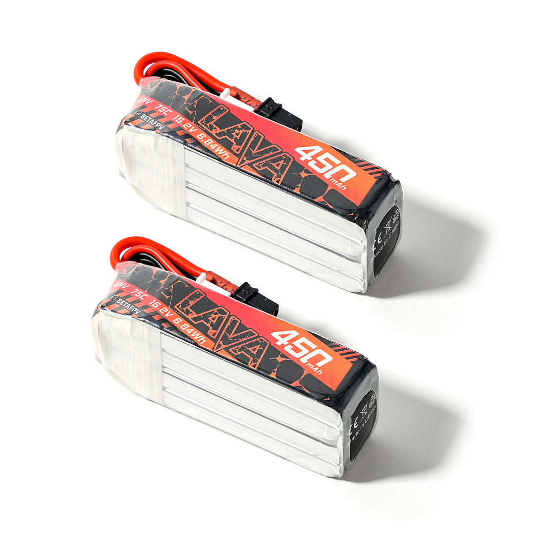 LAVA 2S/3S/4S 450mAh 75C Battery (2PCS) – BETAFPV Hobby