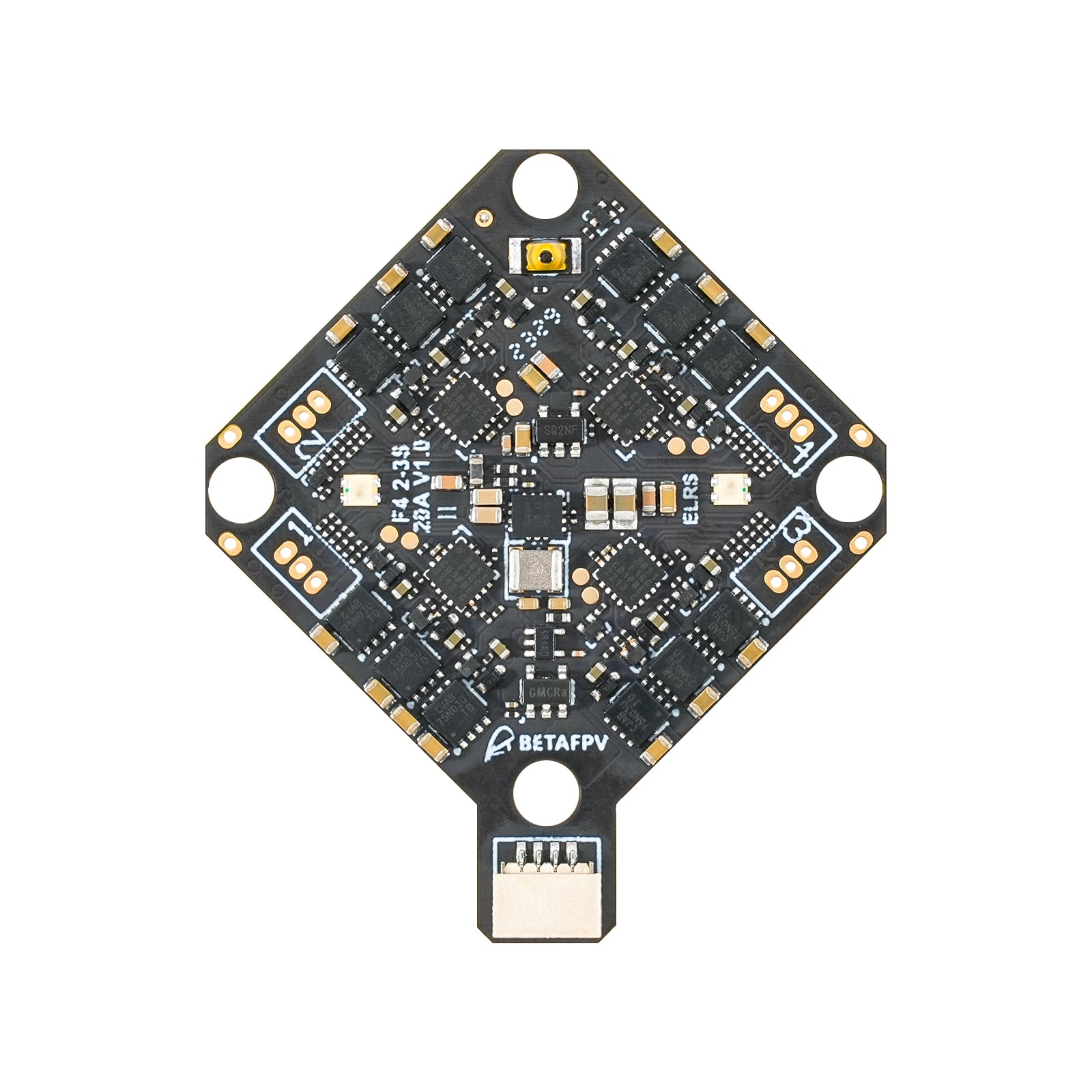Betafpv flight controller official view showing main components and connections