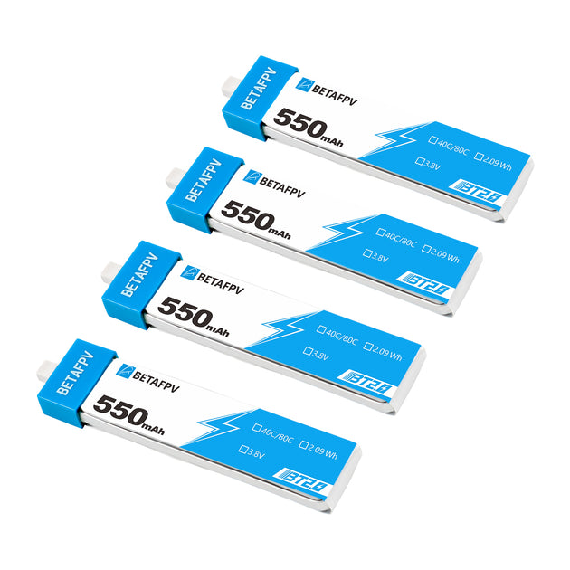 BT2.0 550mAh 1S Battery (4PCS) – BETAFPV