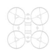 Air65 II Brushless Whoop Frame transparent white top view