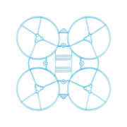 Air75 II Brushless Whoop Frame transparent blue top view