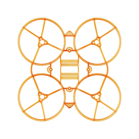 Air75 II Brushless Whoop Frame transparent orange top view