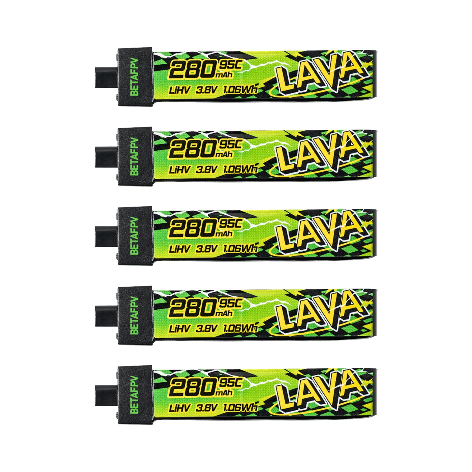 LAVA II 1S 280mAh Battery top view
