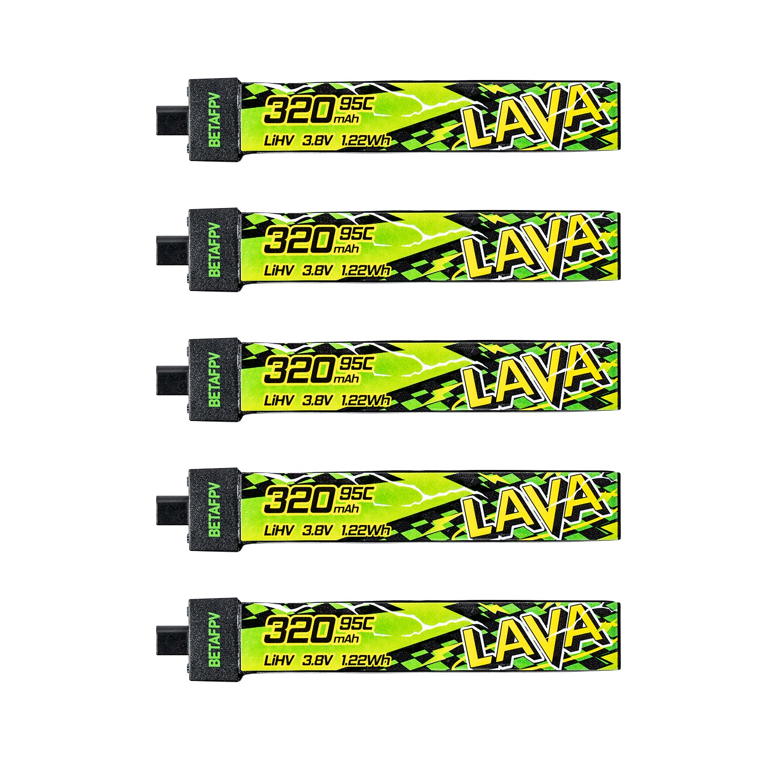 LAVA II 1S 320mAh Battery top view