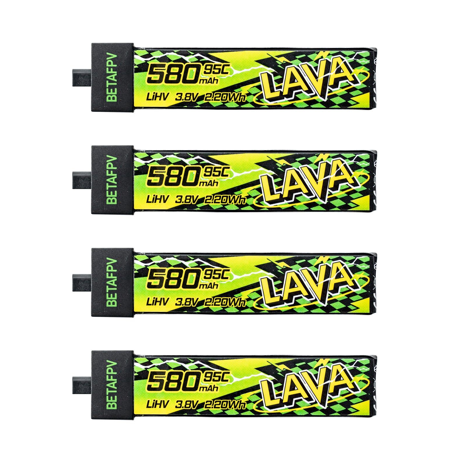 LAVA II 1S 580mAh Battery top view
