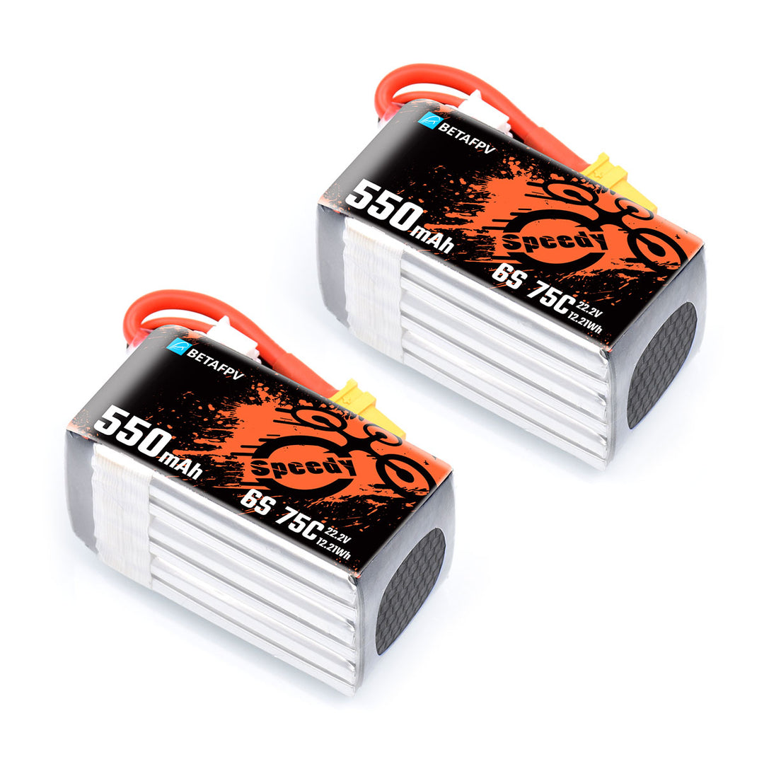 550mAh 6S 75C Lipo Battery (2PCS) – BETAFPV Hobby