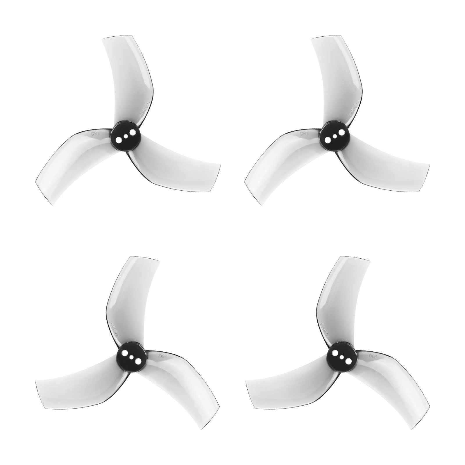 Gemfan 4 Paar D63 3-Blatt-Propeller (1,5 Mm Bohrung) Für 1105-1108 Motoren – CW & CCW, Ideal Für DIY Racing-Drohnen